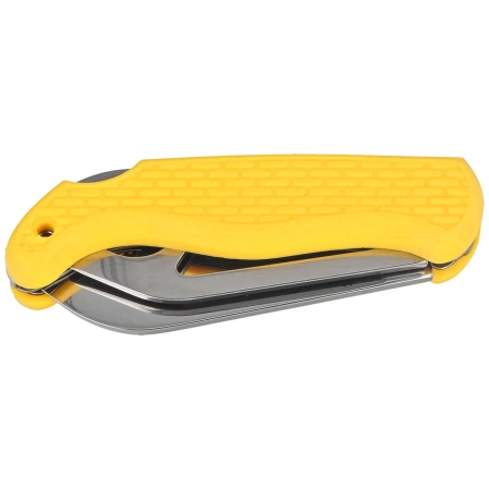 Nóż składany żeglarski MAC Coltellerie Boat 2 Yellow PP/TPE,  Satin W 1.4034 (MC BOT2.Y)
