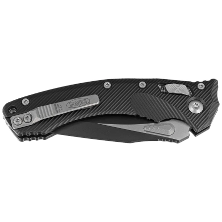 Microtech Amphibian Ram-Lok S/E Knife Black Fluted Aluminum, Black M390MK by Tony Marfione (137RL-1FL)