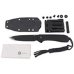 Civivi Elementum Fixed Tactical Knife Black G10, Black Stonewashed D2 (C2105A)