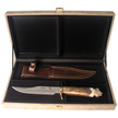 Muela Knife Big Five Deer Stag, Satin 1.4116 Gift Box (LION-16BF)