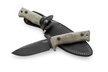 LionSteel Tactical Knife Green Canvas Micarta, PVD / Stone Washed Niolox by Molletta (T5B CVG)