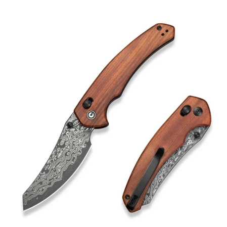 Nóż składany Civivi Sixgill Guibourtia Wood, Damascus by Gavko Knives (C24050-DS1)