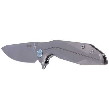 Nóż składany Kubey Nova Frame Lock Gray Titanium, Beadblasted 14C28N (KB235F)