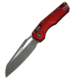 Nóż składany Microtech MSI S/E Fluted Red Aluminium, Apocalyptic M390MK by Tony Marfione (210-10APFLRD)