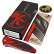 Nóż składany Microtech Socom Elite S/E-M Red Aluminum, Apocalyptic M390 by Tony Marfione (160-10APRD)