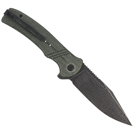 Nóż CIVIVI Cogent Green Micarta, Black Damascus (C20038D-DS1)