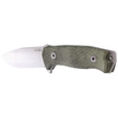 Nóż LionSteel M5 Green Canvas Micarta, Satin Blade Sleipner (M5 CVG)