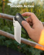 Sencut Draxor Gray/Black G10 Knife, Satin 9Cr18MoV (S24035-3)