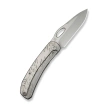 WeKnife Inmate Gray Titanium, Stonewashed CPM 20CV by Jerad Neeve (WE23096B-1)