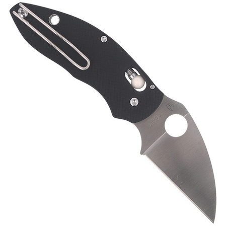 Spyderco Q Ball Black G10, Satin VG-10 Knife by Eric Glesser (C219GP)