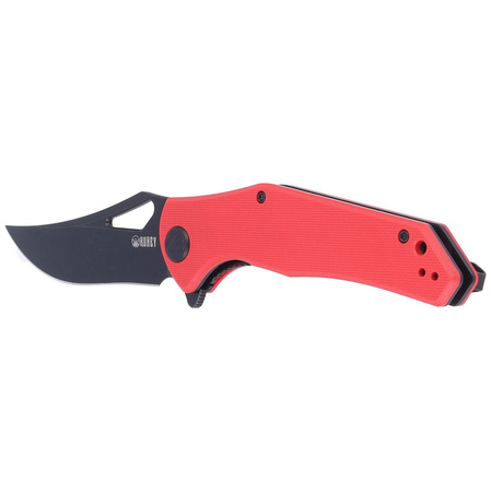 Kubey Knife Phemius Red G10, Dark Stonewashed D2 (KU149C)