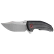 Nóż składany Reate Jack Jr. Black Aluminium, Satin S30V (Jack Jr. BKAL SAT RDAL)