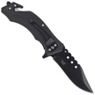 Herbertz CJH Rescue Knife motiv US Route 66, Black Blade 420 (44005)
