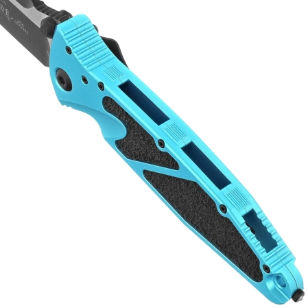 Microtech Socom Elite S/E-M Knife Turquoise Aluminum, Black M390MK by Tony Marfione (160-1TQ)