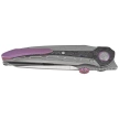 Bestech Prydwen Grey Titanium/Purple Haze Fat Carbon Knife, Stonewashed/Satin MagnaCut by Kombou (BT2409A)