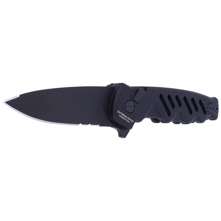 Extrema Ratio Caimano Nero Aluminum Automatic Knife, Black MIL-C N690 (04.1000.0169/BLK)