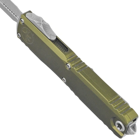 Nóż automatyczny OTF Microtech Ultratech Gen IV D/E OD Green Aluminium, Apocalyptic M390MK by Tony Marfione (11224-10APOD)