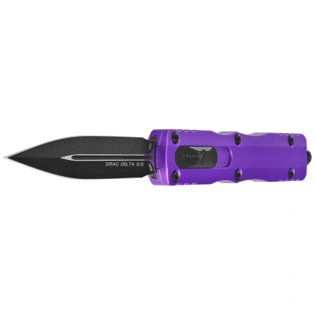 Nóż automatyczny OTF Microtech Dirac Delta D/E Purple Aluminium, Black M390 by Tony Marfione (227-1PU)