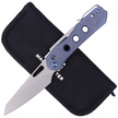 Nóż składany WE Knife Vision R Blue Titanium, Silver Bead Blasted CPM 20CV by Snecx Tan (WE21031-3)