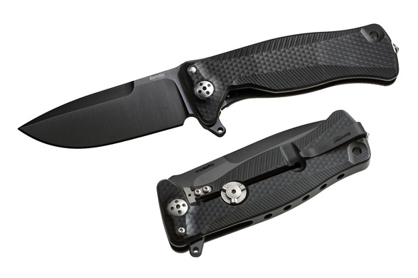 Nóż składany LionSteel SR11A Black Aluminum, Black Sleipner by Molletta (SR11A BB)