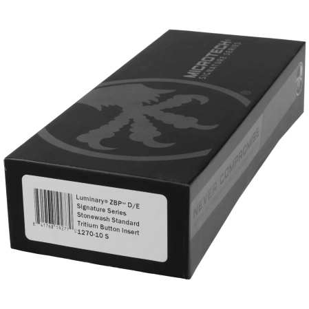 Microtech Luminary ZBP D/E Signature OTF Knife Black Aluminum, Stonewashed M390MK by Tony Marfione (1270-10S)