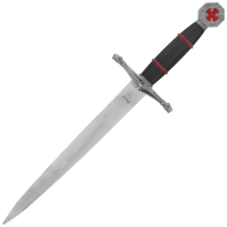 Sztylet templariuszy Decor Habitat Templar Dagger Black/Red ABS, Satin (10762)
