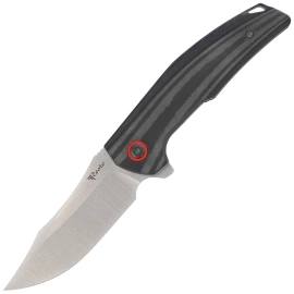 Reate Jack Jr. Knife Black Aluminium, Satin S30V (Jack Jr. BKAL SAT RDAL)