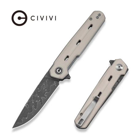 Nóż składany Civivi Navo Ivory G10, Damascus by Ostap Hel (C25015A-DS1)