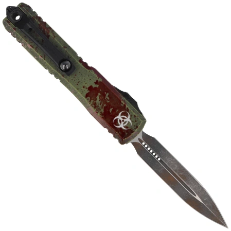 Nóż automatyczny OTF Microtech Ultratech Gen III ZBP D/E Signature Outbreak Aluminium, Outbreak M390MK by Tony Marfione (1122-1 OBDS)