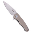 Kubey Knife Cadmus Tan G10, Satin D2 by Max (KU055C)