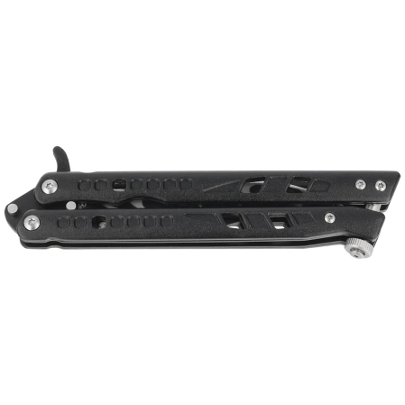 Nóż składany motylek Martinez Albainox Flamas Black Aluminium, Black 3Cr13Mov (02138)
