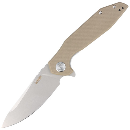 Kubey Knife Nova Tan G10, Bead Blasted D2 (KU117I)