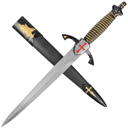 Decor Habitat Templar Dagger Black/Gold ABS, Satin Stainless Steel (S0301)