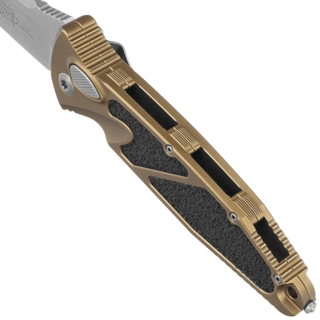 Nóż automatyczny Microtech Socom Elite Auto S/E Tan Aluminum, Stonewashed M390 by Tony Marfione (160A-10TA)