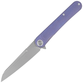 Kubey KB Knives Dandy Blue Titanium, Sandblasted CPM S90V by Maksym Tkachuk (KB247K)