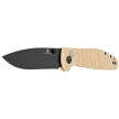 Nóż składany Bestechman Goodboy Khaki G10, Black DLC D2 by Keanu Alfaro (BMK04E)