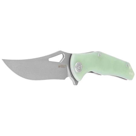 Kubey Knife Phemius Jade G10, Sand Blasted 14C28N (KU149D)