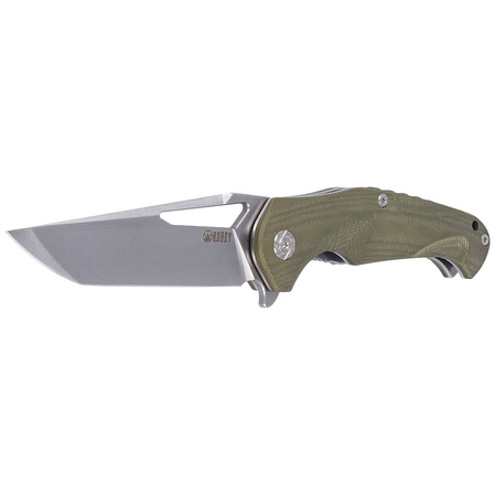 Kubey Knife Dugu, Green G10, Stonewashed (KU210B-1)