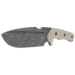 Fox URO Knife OD Green Canvas Micarta, Acid Washed Niolox by Wander Tactical (FX-623 ODA)