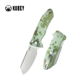 Nóż składany Kubey Creon Camo G10, Beadblasted AUS-10 (KU336J)