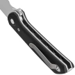 Nóż składany Reate PL-XF-A-1 Black Aluminium, Satin/Stonewashed Nitro-V