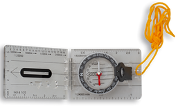 Barbaric Compass with Magnifying Glass, Transparent PVC (33191)
