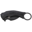 Nóż FOX Karambit Black Bird G10 Black, Black Idroglider by Bastinelli (FX-591)