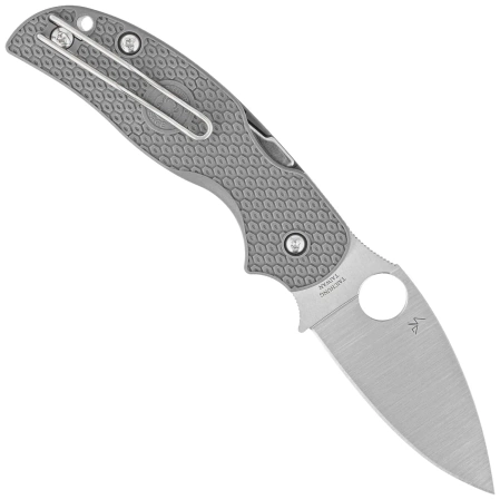 Spyderco Sage 5 Grey FRN, Satin Maxamet by Sal Glesser (C123PGY)