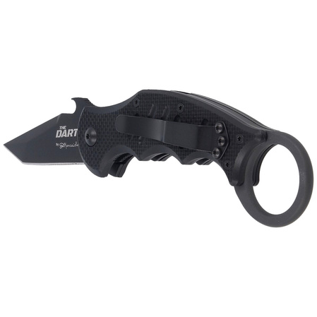 FOX The Dart Karambit Knife Black G10, Black Idroglider N690 by Doug Marcaida (FX-597)