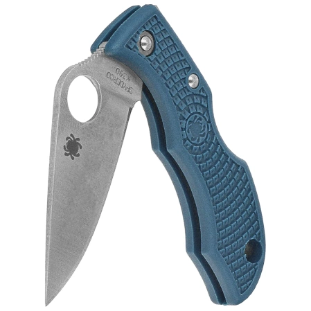 Nóż składany Spyderco Ladybug 3 Blue FRN, Satin K390 by Sal Glesser (LFP3K390)