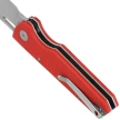 Bestechman Guardian Knife Red G10 w/ Carbon Fiber Pattern, Satin D2 (BMK11C)