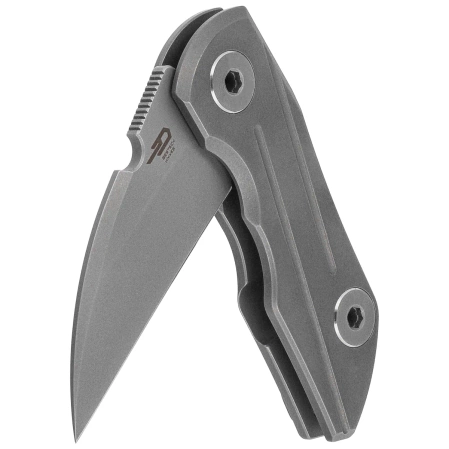 Bestech 2500 Delta Knife Dark Gray Titanium, Bead Blasted CPM S35VN by Poltergeist Works (BT2006B)