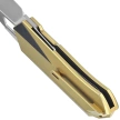 Remette Woodpecker Knife Gold Titanium, Hand Grinding Pearlescent M390 (RTWP-G)