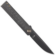 Fox Chnops Knife 3K Carbon Fiber, Black PVD M390 by Riccardo Gobbato (FX-543 CFBR)